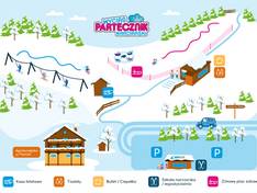 Mappa delle piste Partecznik - Wisła