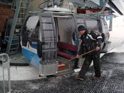 Le cabine vengono pulite quotidianamente.