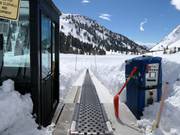 Area scuola sci con tappeto roulant