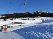 Vista sulle sistemazioni sull'alpeggio Winklmoosalm