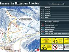 Mappa delle piste Skizentrum Pfronten