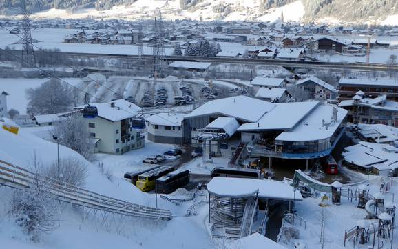 Zell-Gerlos: Accesso nei comprensori sciistici e parcheggio – Accesso, parcheggi Zillertal Arena - Zell am Ziller/Gerlos/Königsleiten/Hochkrimml