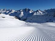 Preparazione perfetta delle piste presso la Weißseejochbahn