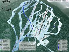 Mappa delle piste Harper Mountain