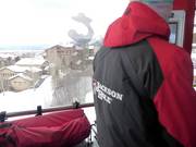 Personale cordiale durante la risalita con la Aerial Tram