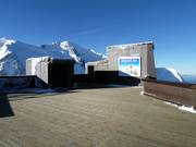 La terrazza panoramica sull'Aiguille du Midi
