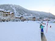 Tappeto mobile al Village Platter con pista facile