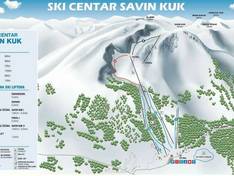 Mappa delle piste Savin Kuk - Žabljak