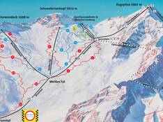 Mappa delle piste Zugspitze