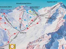 Mappa delle piste Zugspitze