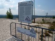 Tabellone informativo alla stazione a monte