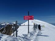 Segnaletica delle piste nell’area sciistica Stoos