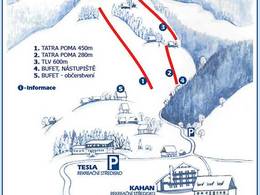 Mappa delle piste Solisko - Horní Bečva