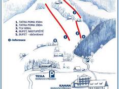 Mappa delle piste Solisko - Horní Bečva