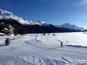 Pista da fondo presso la stazione a valle Surlej