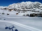 Le piste da fondo si estendono su tutto l'altopiano.