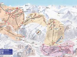 Mappa delle piste Belvedere/Col Rodella/Ciampac/Buffaure – Canazei/Campitello/Alba/Pozza di Fassa