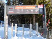 Segnaletica all’ingresso dell’impianto di risalita