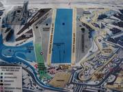 Mappa delle piste presso la stazione a valle nella Base Lodge