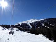 Con la Moosalp-Express nella parte superiore dell’area sciistica