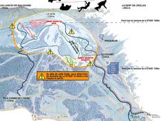 Mappa delle piste La Stass' - St. Pierre de Chartreuse