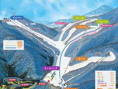 Mappa delle piste Chateraise Resort - Yatsugatake