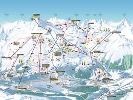 Mappa delle piste St. Moritz - Corviglia