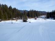 C'è anche un piccolo trampolino.