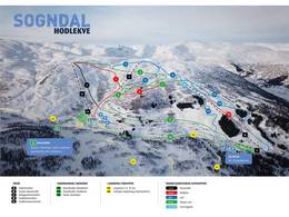 Mappa delle piste Hodlekve - Sogndal