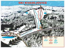 Mappa delle piste Kvasejovice
