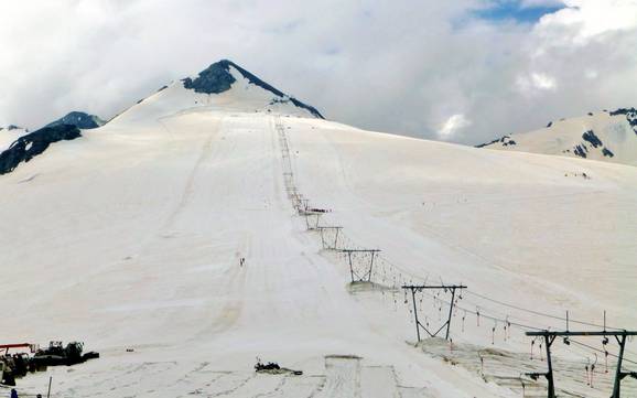 Stazione a valle più alta in Italia – comprensorio sciistico Passo dello Stelvio (Stilfserjoch)