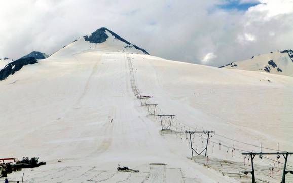 Stazione a valle più alta in Italia Settentrionale (Nord-ovest) – comprensorio sciistico Passo dello Stelvio (Stilfserjoch)