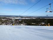 Piste Frontali con vista su Levi