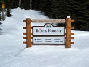 Segnaletica nell’area sciistica