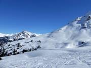 Vista sulle piste presso la seggiovia Rojenbahn