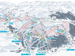 Mappa delle piste Grandvalira - Pas de la Casa/Grau Roig/Soldeu/El Tarter/Canillo/Encamp
