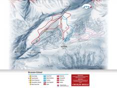 Mappa delle piste Brusson - Estoul