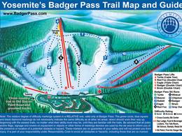 Mappa delle piste Badger Pass