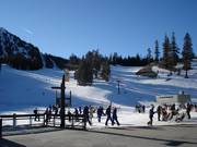 Discese verso la Canyon Lodge