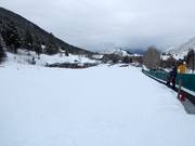 Pendio per esercitazioni con tappeto mobile alla stazione a valle