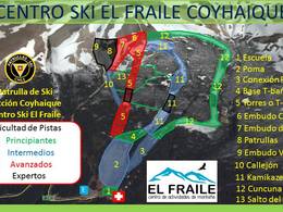 Mappa delle piste El Fraile