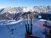 Valbella-Bormio 3000 - 4pers.| Seggiovia ad alta velocità (ad agganciamento automatico) con cupole di protezione