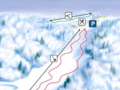 Mappa delle piste Kaķīškalns