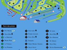 Mappa delle piste Mont Orignal - Lac Etchemin