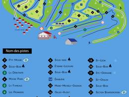Mappa delle piste Mont Orignal - Lac Etchemin