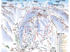 Mappa delle piste Las Leñas