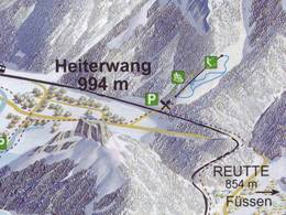 Mappa delle piste Karlift - Heiterwang