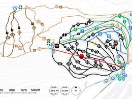Mappa delle piste Mont Adstock