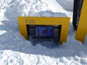 Informazioni per bambini alla stazione a monte della funicolare