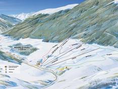 Mappa delle piste Bourg d'Oueil